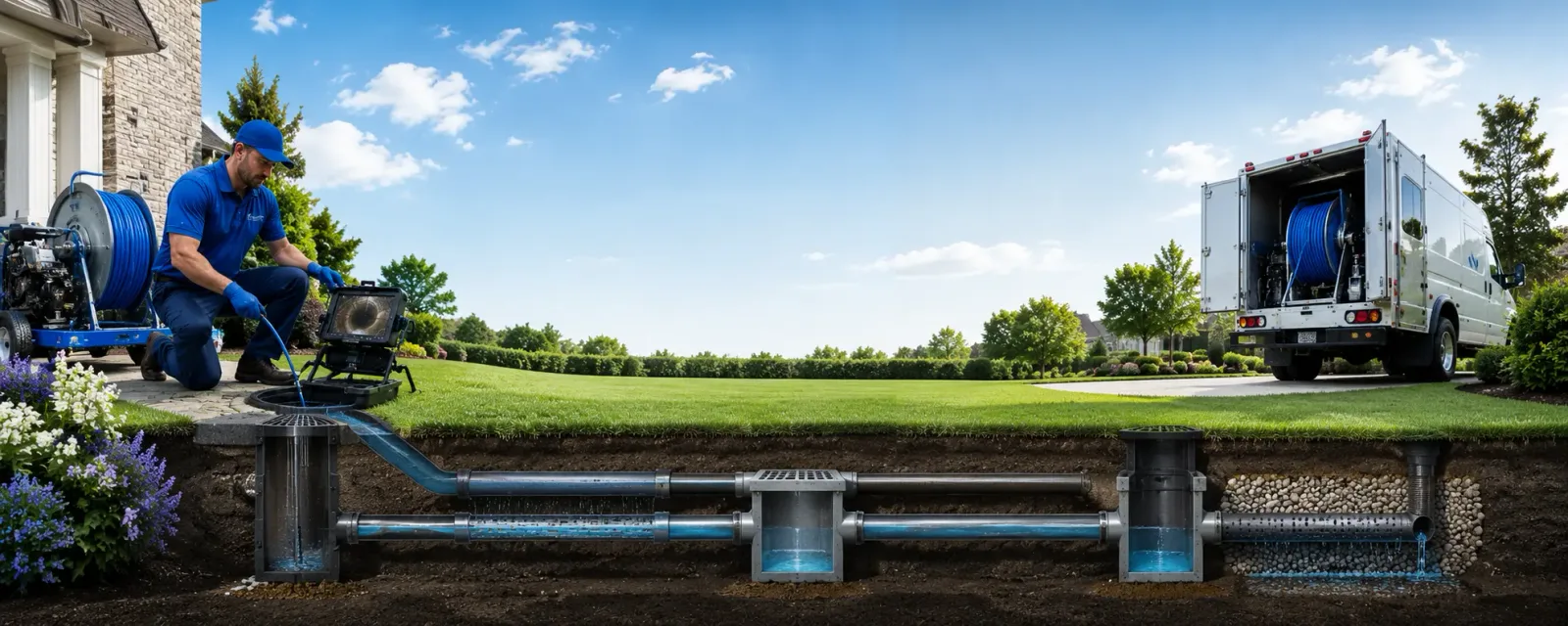 Outdoor drain cleaning information for Piney Flats, TN